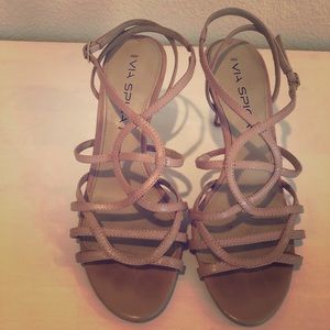 VIA SPIGA NUDE HEELS